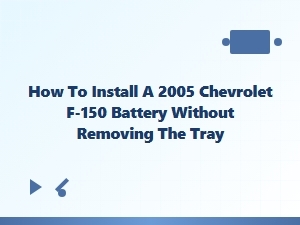 Installing a Chevrolet F-150 Battery Without Tray Removal