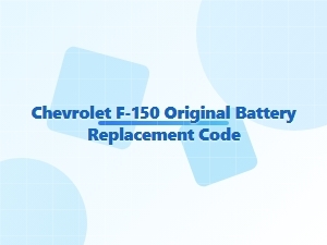Decoding Chevrolet F-150 Original Battery Specifications