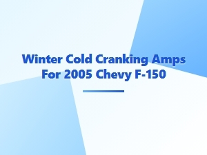 Navigating Winter Cold Cranking Amps for Your Chevy F-150
